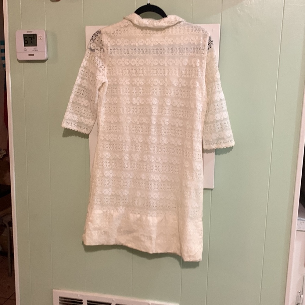 Vintage Aldens Off White Lace Dress - Picture 4 of 5